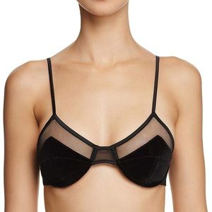 Kendall & Kylie Black Mesh Bra